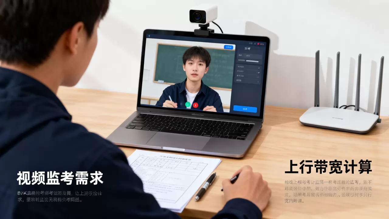线上模考视频监考需要多少上行带宽,上行带宽怎么算? 线上模考视频监考需要多少上行带宽,上行带宽怎么算?