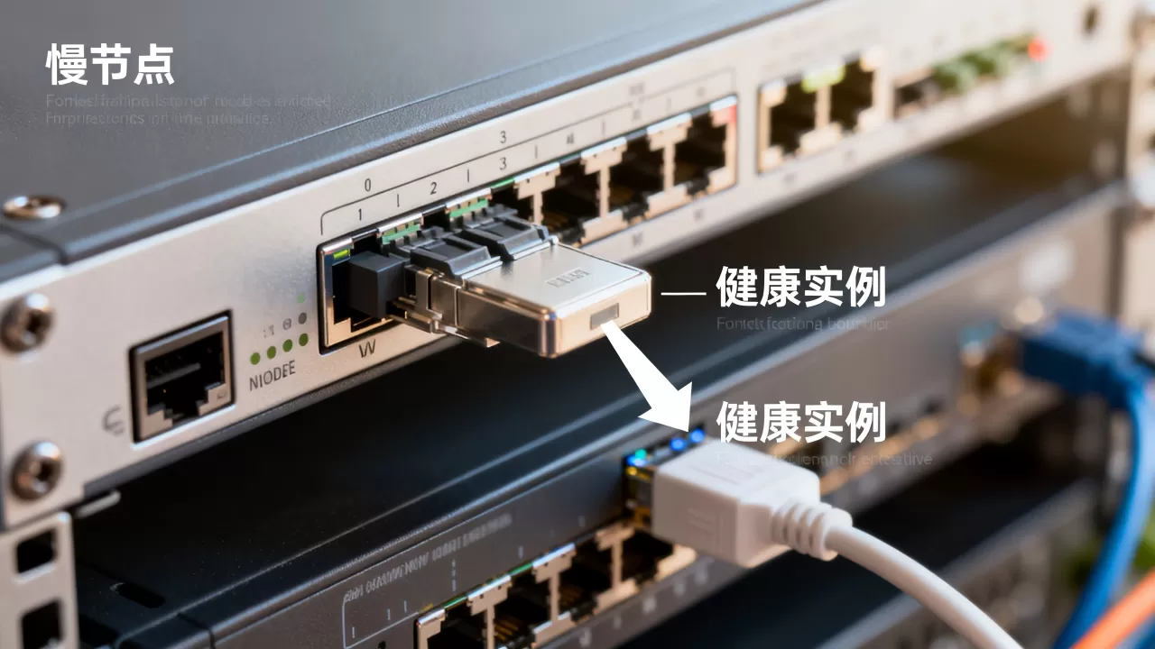 慢节点被探测到后流量自动漂移到健康实例 慢节点被探测到后流量自动漂移到健康实例