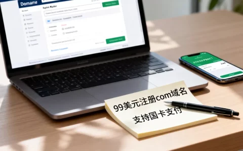 99美元注册com域名怎么操作，支持国卡吗？
