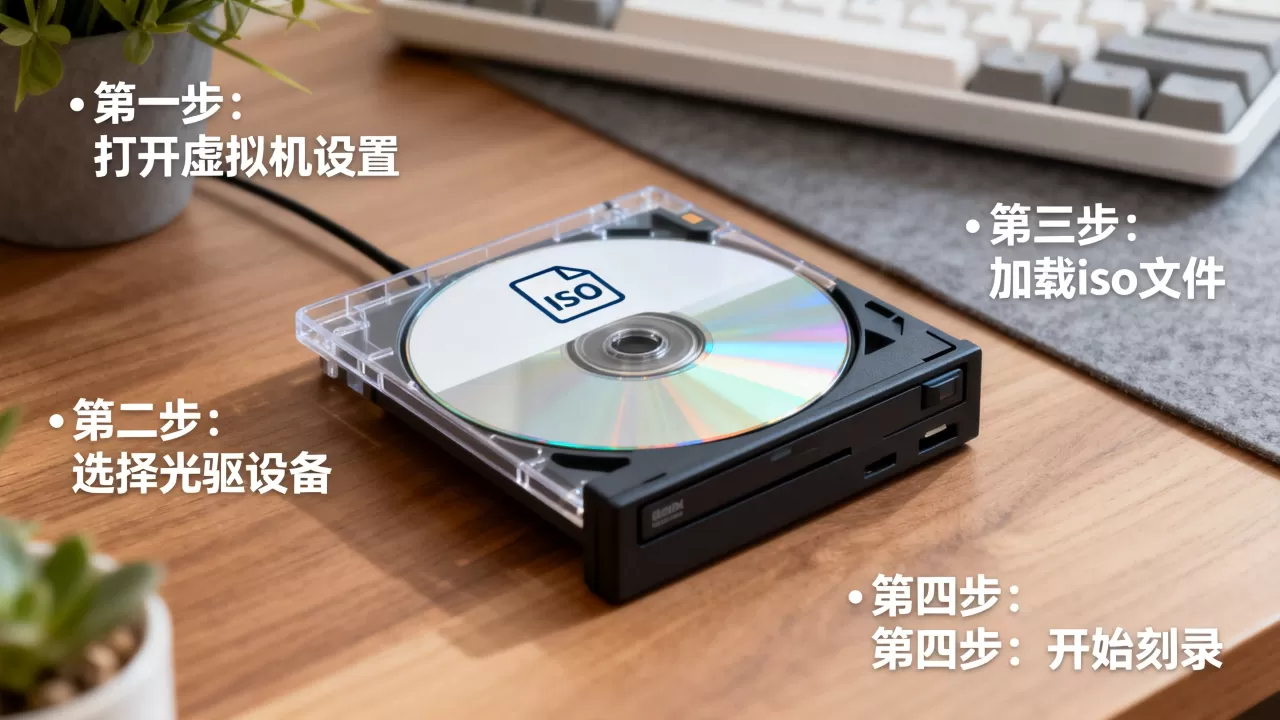 虚拟机光驱如何刻录iso文件?,详细操作步骤是什么 虚拟机光驱如何刻录iso文件?,详细操作步骤是什么