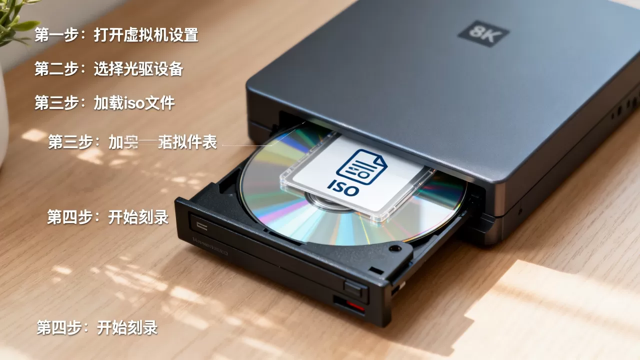 虚拟机光驱如何刻录iso文件?,详细操作步骤是什么 虚拟机光驱如何刻录iso文件?,详细操作步骤是什么