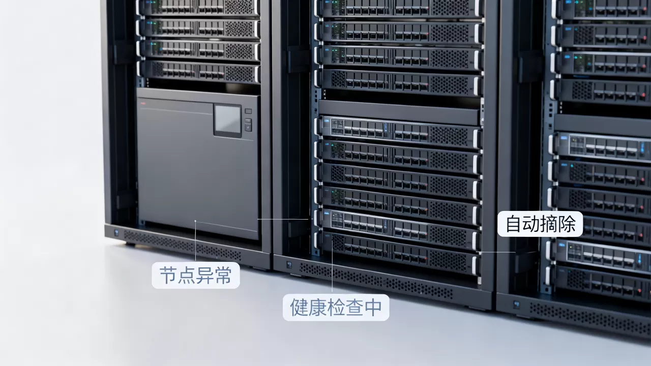 后端某节点异常时健康检查自动摘掉是什么原因,怎么办? 后端某节点异常时健康检查自动摘掉是什么原因,怎么办?