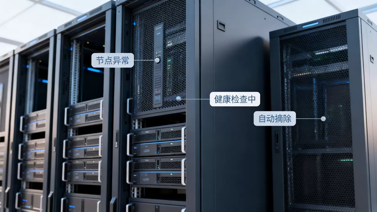 后端某节点异常时健康检查自动摘掉是什么原因,怎么办? 后端某节点异常时健康检查自动摘掉是什么原因,怎么办?
