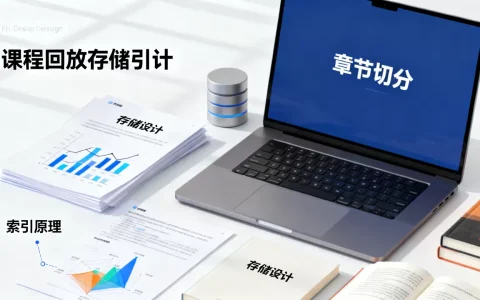 课程回放按章节切分的存储与索引怎么设计，实现原理是什么