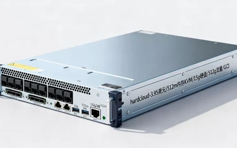 hardcloud-3.95美元/512m内存KVM/15g硬盘/512g流量/G口