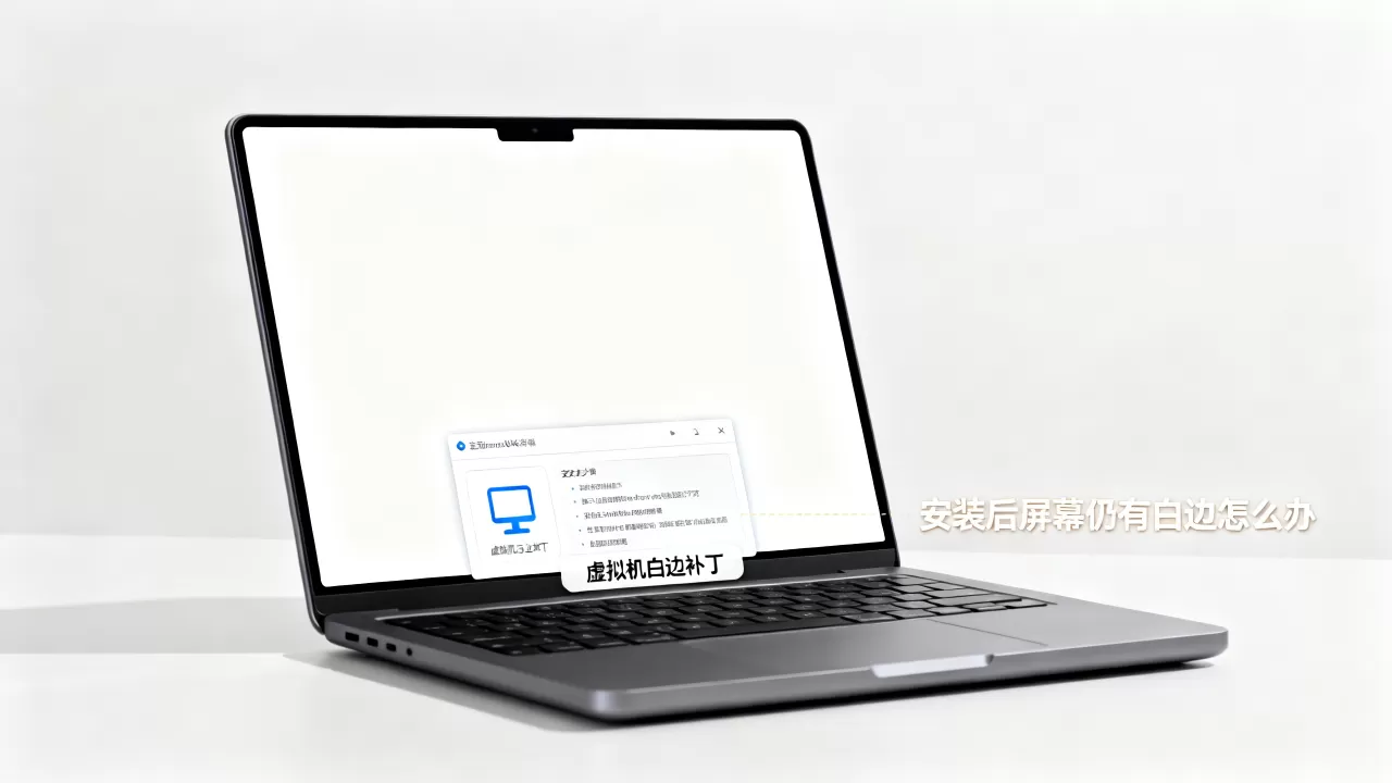 虚拟机白边补丁是什么?,安装后屏幕仍有白边怎么办 虚拟机白边补丁是什么?,安装后屏幕仍有白边怎么办
