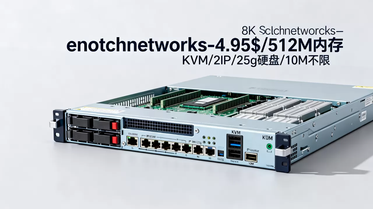 enotchnetworks-4.95$/512M内存KVM/2IP/25g硬盘/10M不限 enotchnetworks-4.95$/512M内存KVM/2IP/25g硬盘/10M不限