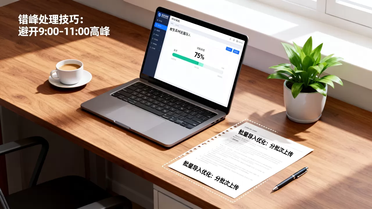 开学季教务系统批量导入卡顿怎么办?峰值错峰处理技巧有哪些? 开学季教务系统批量导入卡顿怎么办?峰值错峰处理技巧有哪些?