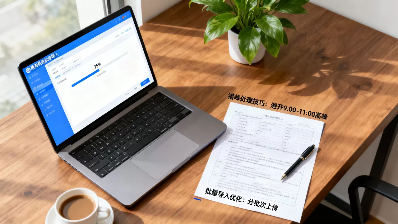 开学季教务系统批量导入卡顿怎么办?峰值错峰处理技巧有哪些? 开学季教务系统批量导入卡顿怎么办?峰值错峰处理技巧有哪些?