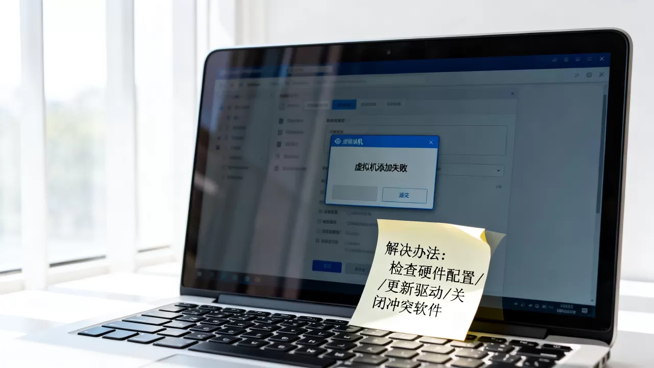 虚拟机添加不成功是什么原因,有哪些解决办法 虚拟机添加不成功是什么原因,有哪些解决办法