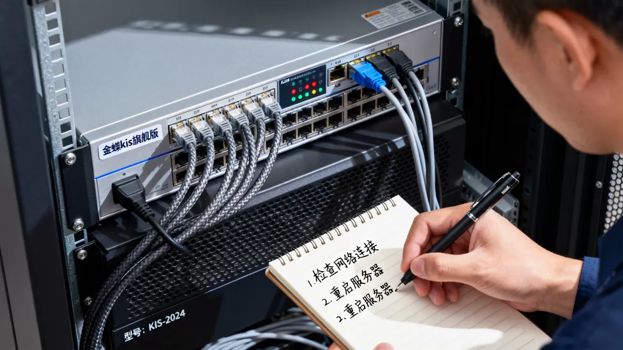 金蝶kis旗舰版服务器打不开怎么办 金蝶kis旗舰版服务器打不开怎么办