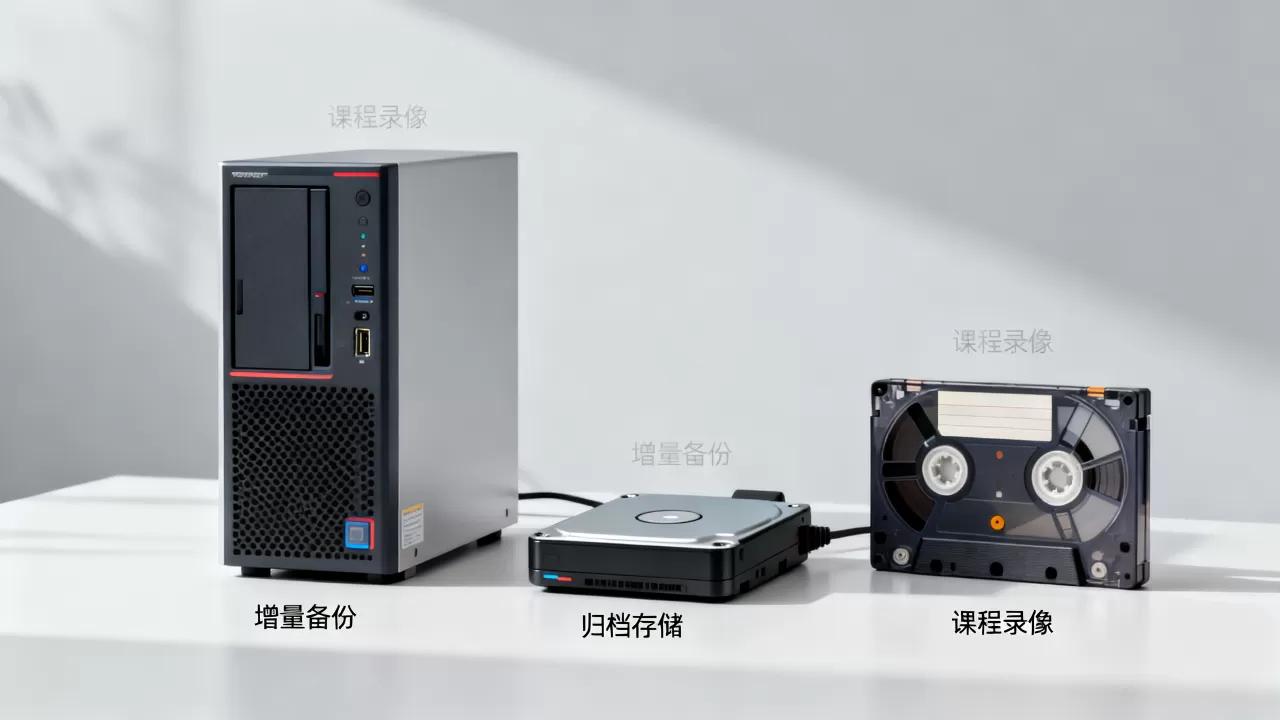 课程录像增量备份与归档存储如何取舍,有什么区别? 课程录像增量备份与归档存储如何取舍,有什么区别?