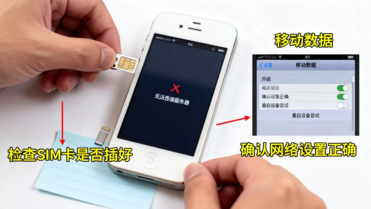 苹果4s无法连接服务器怎么解决,苹果4s数据连接失败原因? 苹果4s无法连接服务器怎么解决,苹果4s数据连接失败原因?