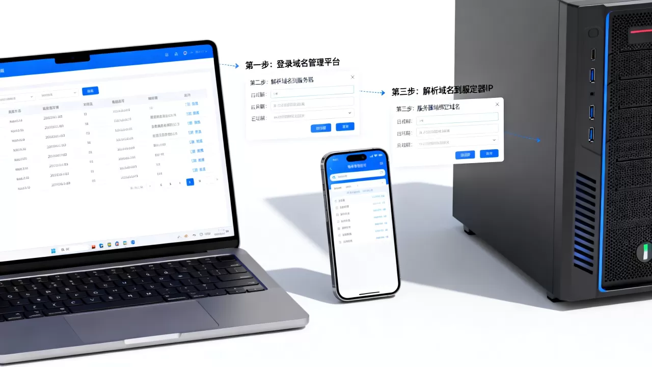 新手怎么把域名绑定到服务器,详细操作步骤有哪些? 新手怎么把域名绑定到服务器,详细操作步骤有哪些?