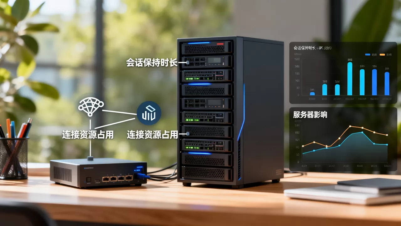 会话保持时长设置过长会占用多少连接资源,对服务器有什么影响 会话保持时长设置过长会占用多少连接资源,对服务器有什么影响