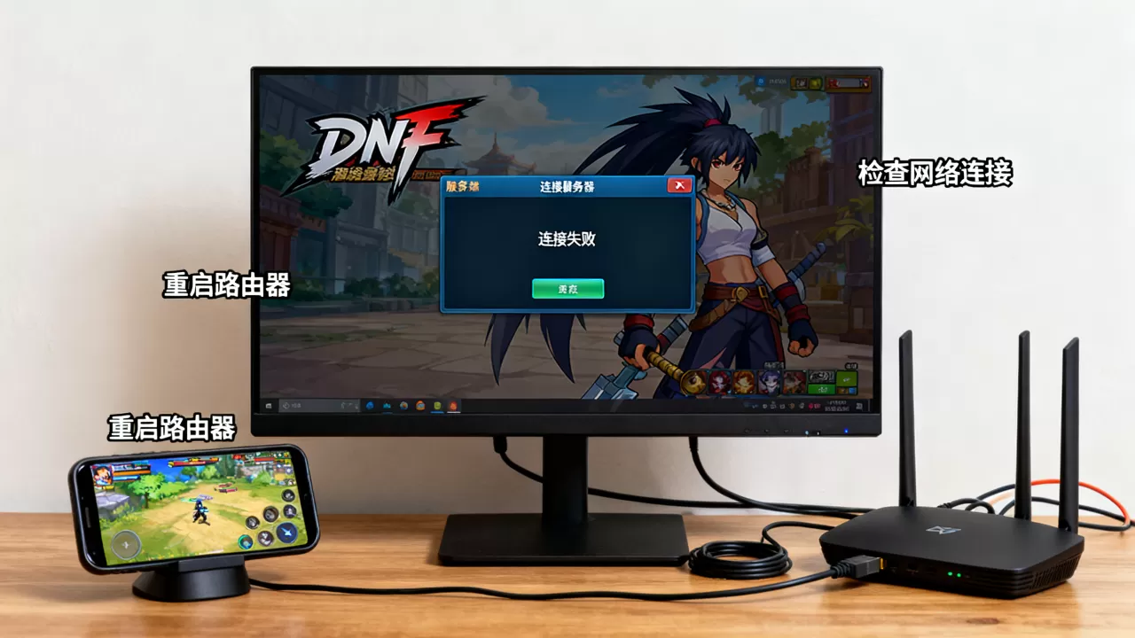 DNF进游戏卡在连接服务器界面怎么办,一直连接失败什么原因? DNF进游戏卡在连接服务器界面怎么办,一直连接失败什么原因?