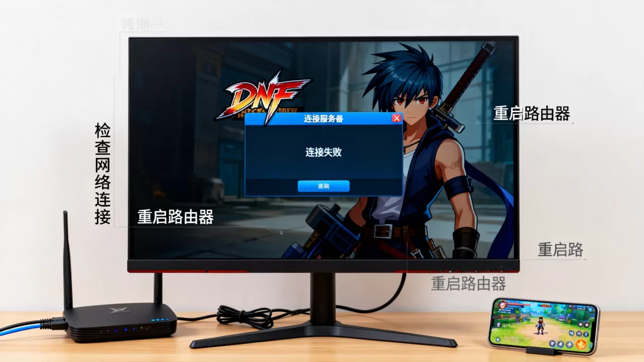 DNF进游戏卡在连接服务器界面怎么办,一直连接失败什么原因? DNF进游戏卡在连接服务器界面怎么办,一直连接失败什么原因?