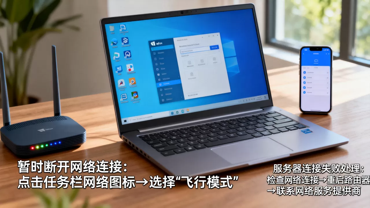win10怎么暂时断开网络连接,服务器连接失败怎么办? win10怎么暂时断开网络连接,服务器连接失败怎么办?