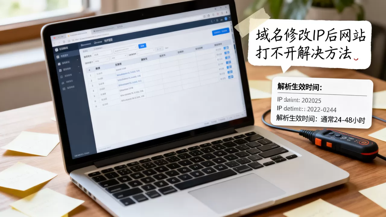域名修改IP后网站打不开如何解决,解析生效时间多久 域名修改IP后网站打不开如何解决,解析生效时间多久