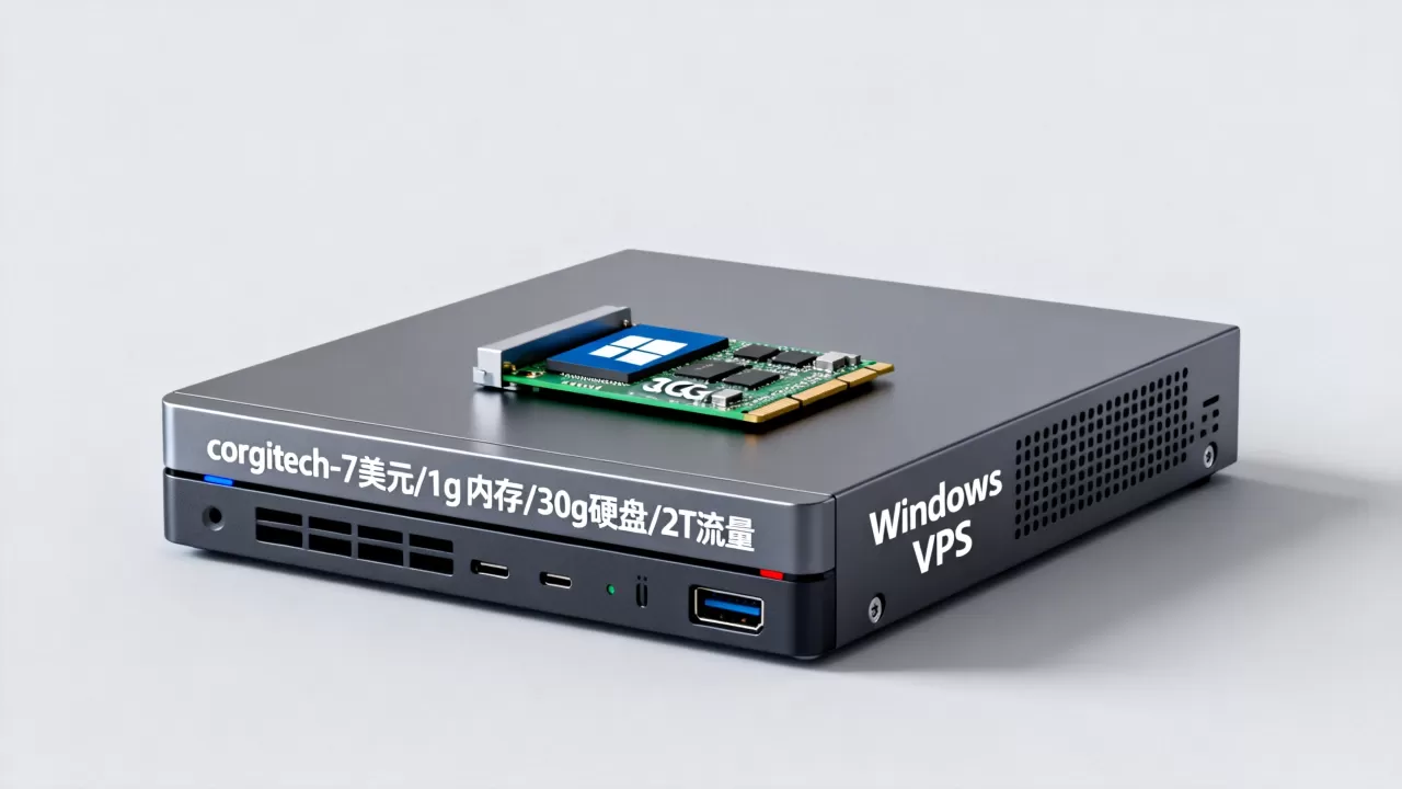 Windows VPS:corgitech-7美元/1g内存/30g硬盘/2T流量 Windows VPS:corgitech-7美元/1g内存/30g硬盘/2T流量