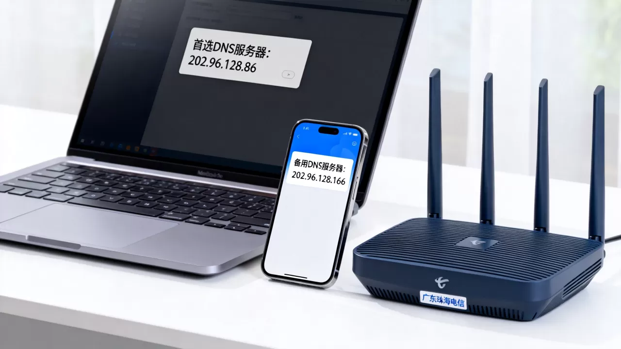 广东珠海电信DNS服务器地址到底是多少,电信DNS怎么设置? 广东珠海电信DNS服务器地址到底是多少,电信DNS怎么设置?