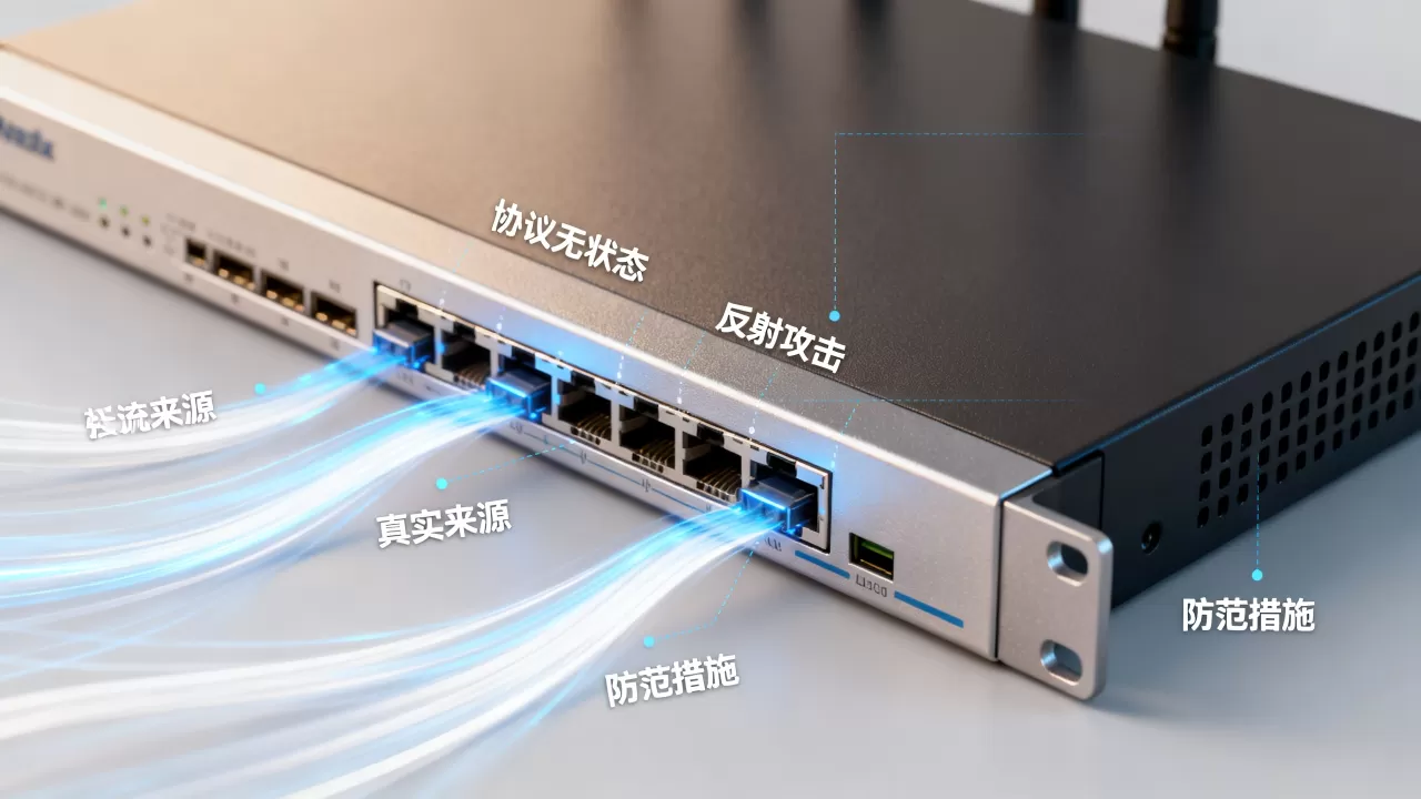 反射攻击如何利用协议无状态特性隐藏真实来源,如何防范? 反射攻击如何利用协议无状态特性隐藏真实来源,如何防范?