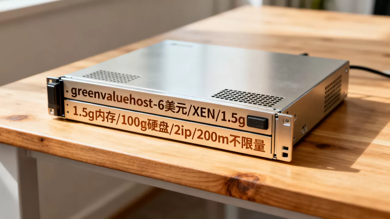 greenvaluehost-6美元/XEN/1.5g内存/100g硬盘/2ip/200m不限量 greenvaluehost-6美元/XEN/1.5g内存/100g硬盘/2ip/200m不限量