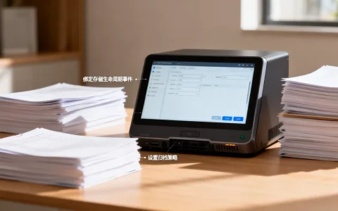 如何把日志归档动作绑定到存储生命周期事件上，日志归档怎么做？