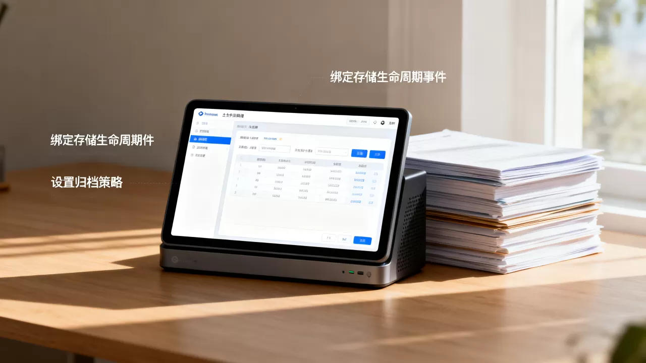 如何把日志归档动作绑定到存储生命周期事件上,日志归档怎么做? 如何把日志归档动作绑定到存储生命周期事件上,日志归档怎么做?