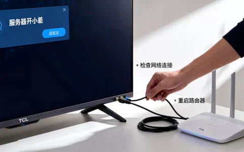 TCL电视显示服务器开小差咋回事，TCL电视网络故障怎么解决