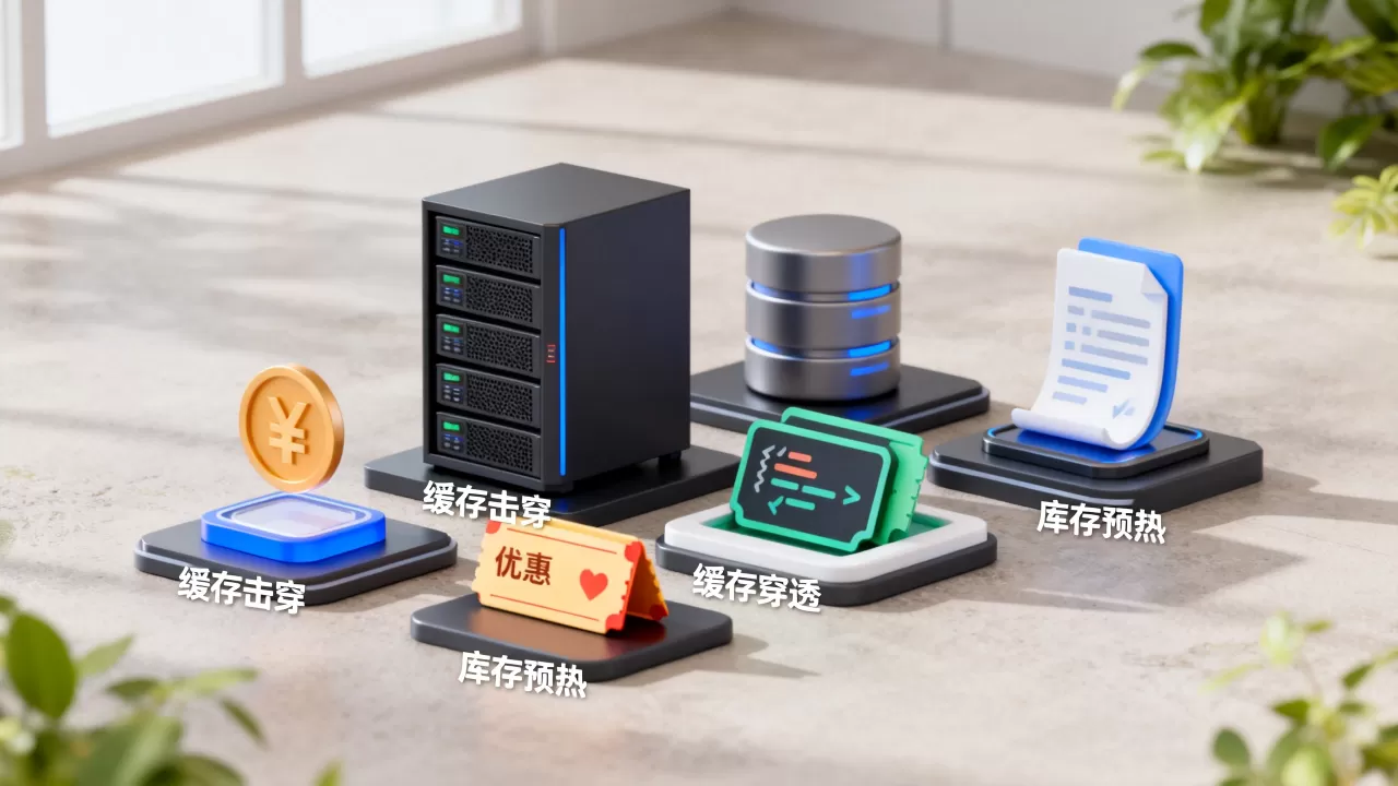 优惠券秒杀库存预热怎样防缓存击穿,高并发下缓存穿透怎么解决 优惠券秒杀库存预热怎样防缓存击穿,高并发下缓存穿透怎么解决