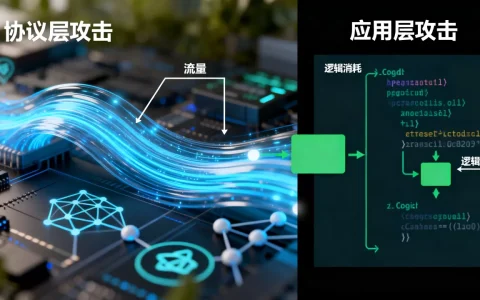 协议层攻击为何重流量而应用层重逻辑消耗，有哪些区别？