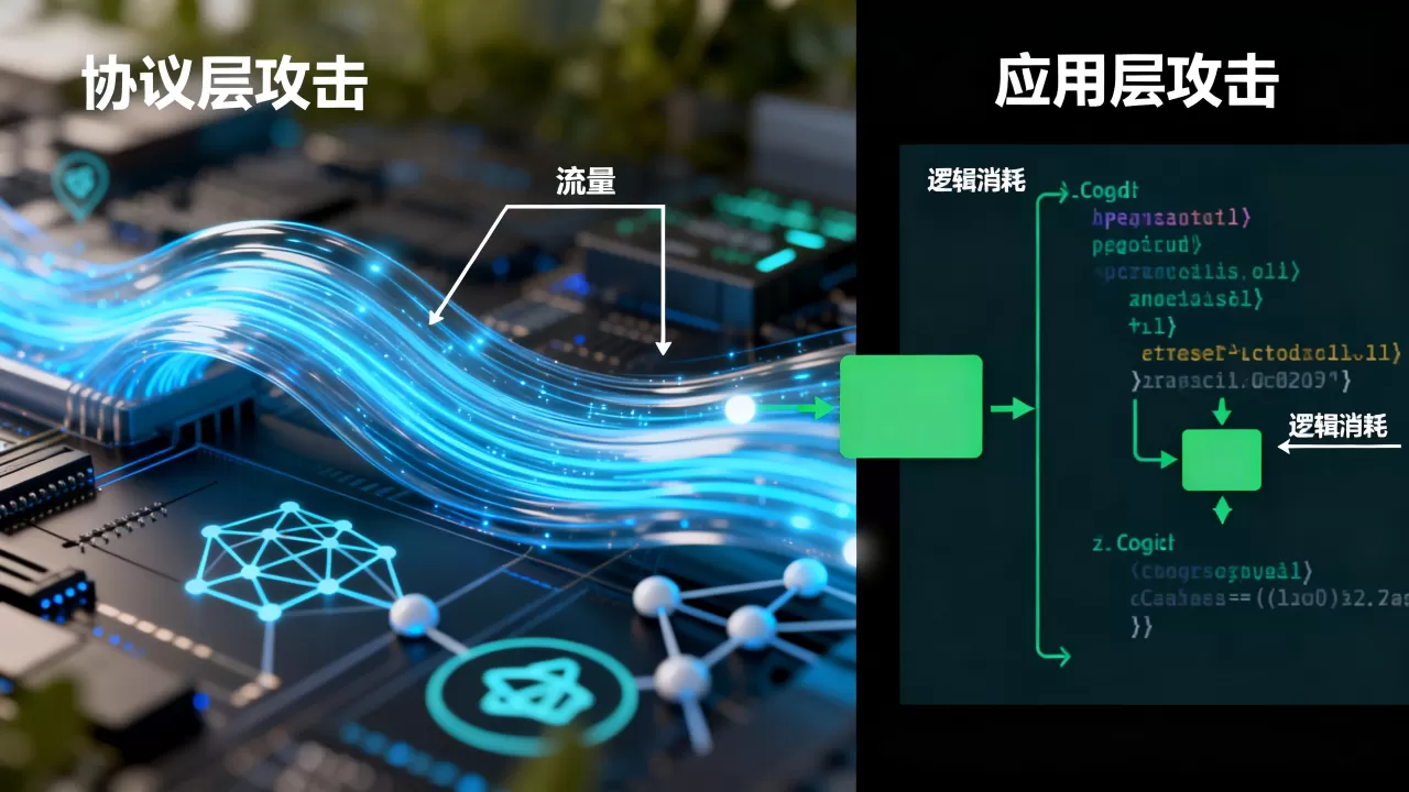 协议层攻击为何重流量而应用层重逻辑消耗,有哪些区别? 协议层攻击为何重流量而应用层重逻辑消耗,有哪些区别?