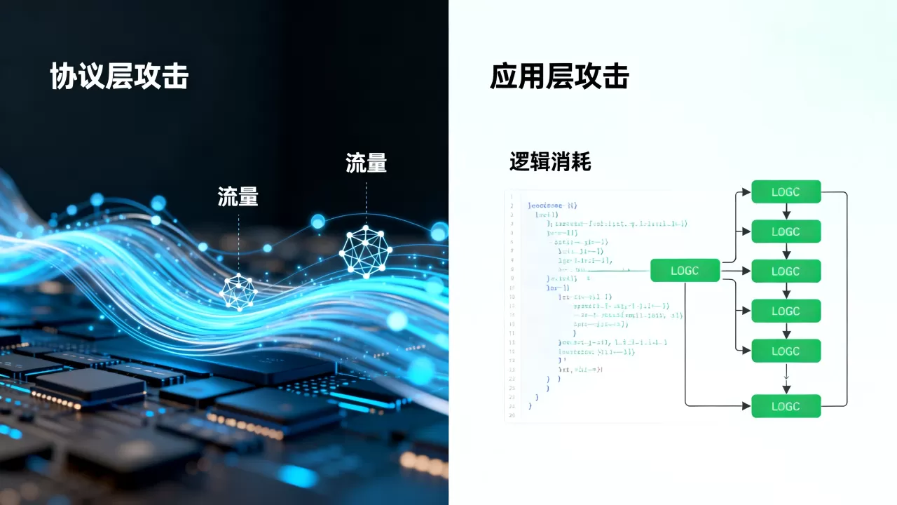 协议层攻击为何重流量而应用层重逻辑消耗,有哪些区别? 协议层攻击为何重流量而应用层重逻辑消耗,有哪些区别?