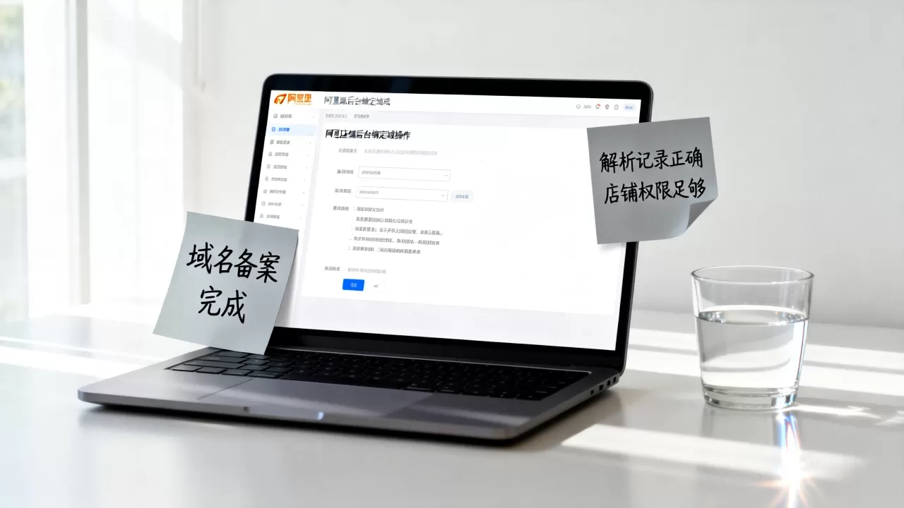 阿里店铺绑定域名怎么操作才能成功?,需要满足哪些条件 阿里店铺绑定域名怎么操作才能成功?,需要满足哪些条件
