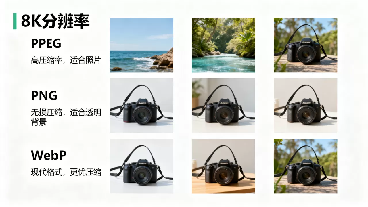 商品图压缩格式怎么选能节省带宽?哪种格式最省流量? 商品图压缩格式怎么选能节省带宽?哪种格式最省流量?