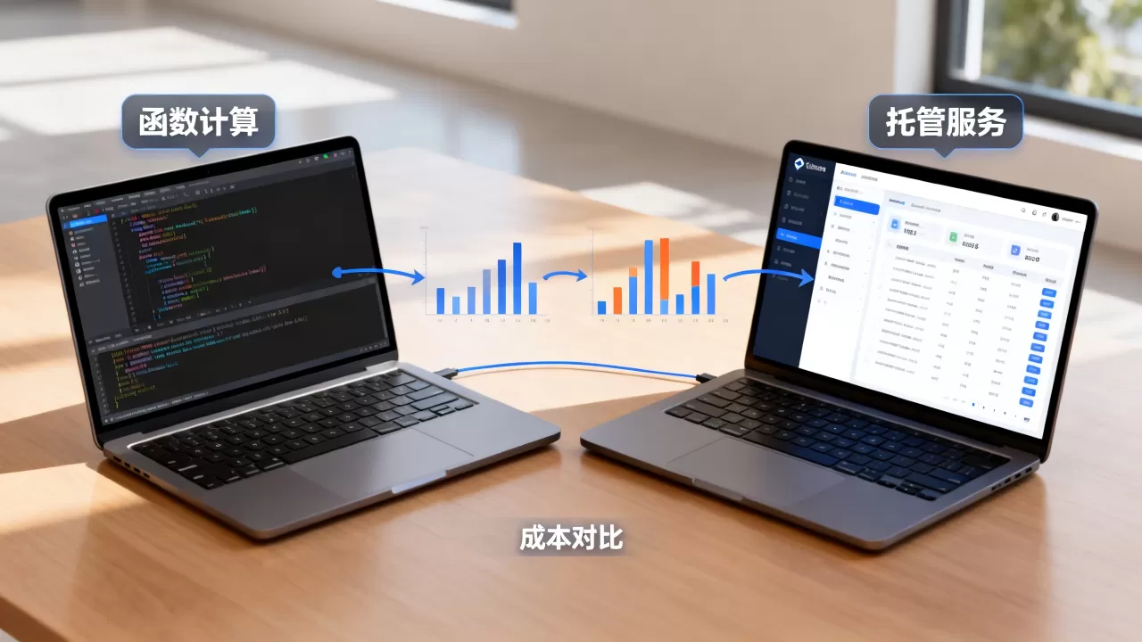 小程序后端该选函数计算还是托管服务,哪个成本更低? 小程序后端该选函数计算还是托管服务,哪个成本更低?