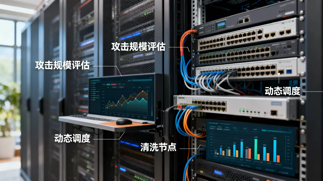 防御资源按攻击规模评估后如何动态调度清洗节点?,怎么做? 防御资源按攻击规模评估后如何动态调度清洗节点?,怎么做?