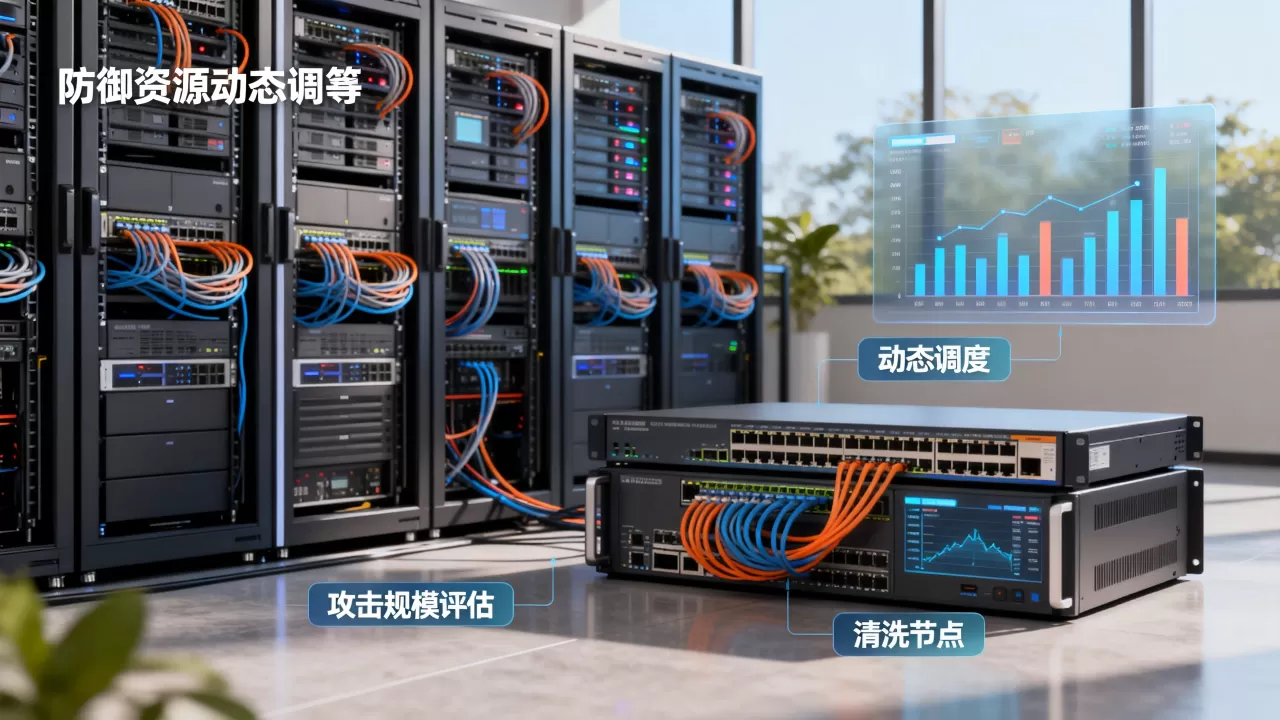 防御资源按攻击规模评估后如何动态调度清洗节点?,怎么做? 防御资源按攻击规模评估后如何动态调度清洗节点?,怎么做?