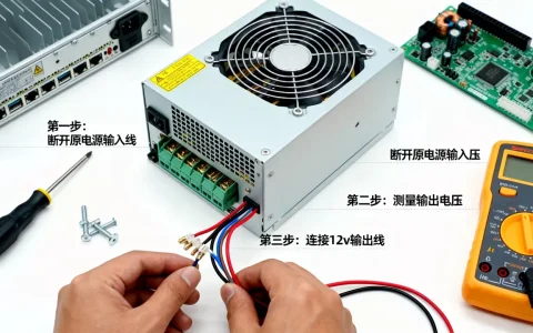 服务器电源改成12v普通电源难吗，怎么操作？
