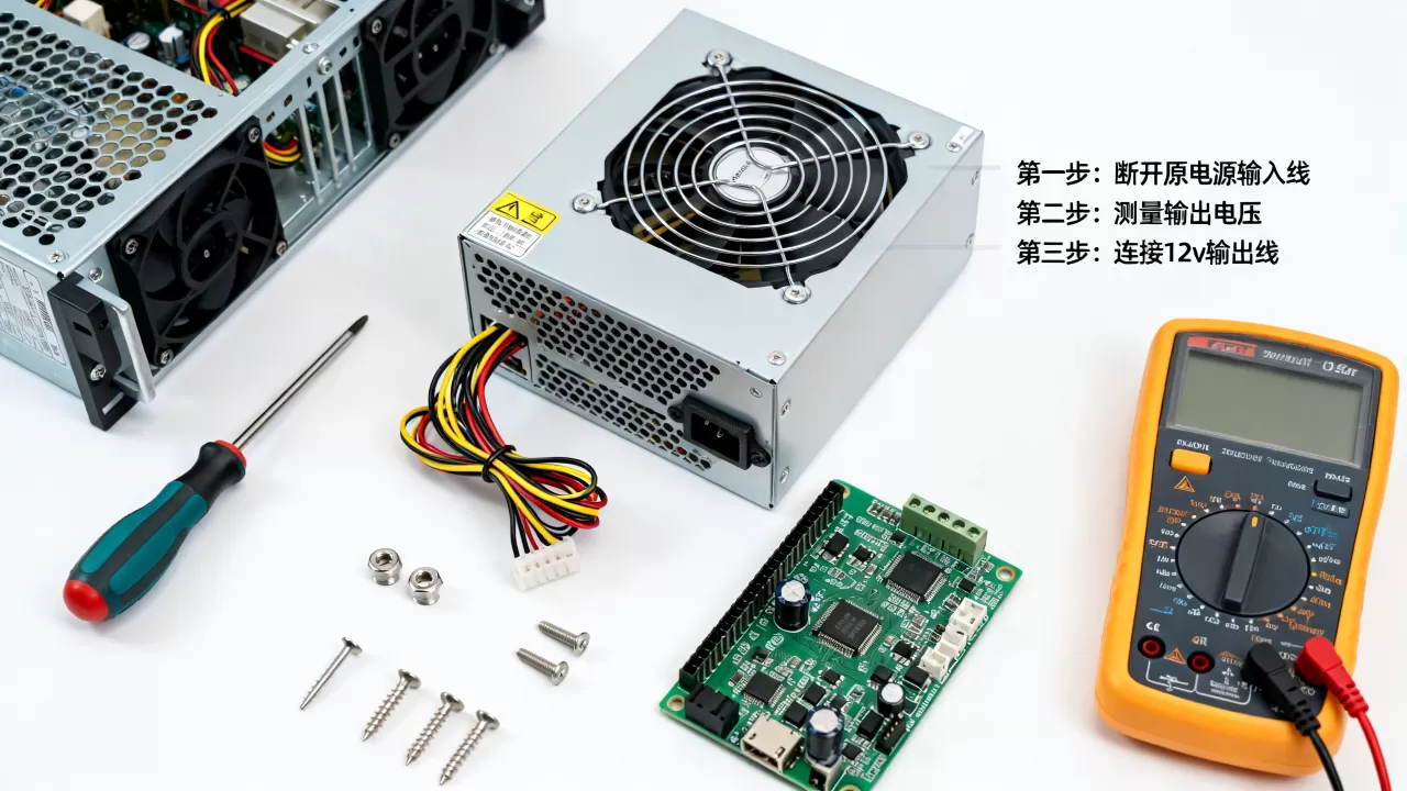 服务器电源改成12v普通电源难吗,怎么操作? 服务器电源改成12v普通电源难吗,怎么操作?