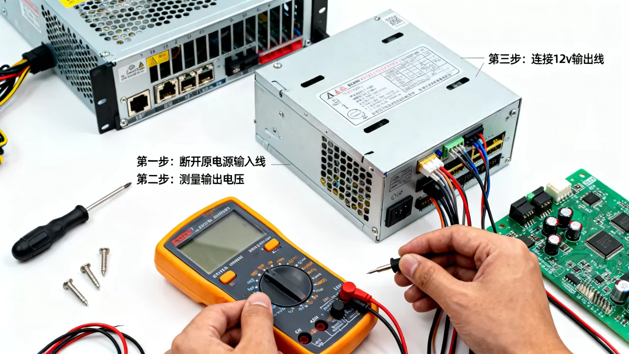 服务器电源改成12v普通电源难吗,怎么操作? 服务器电源改成12v普通电源难吗,怎么操作?