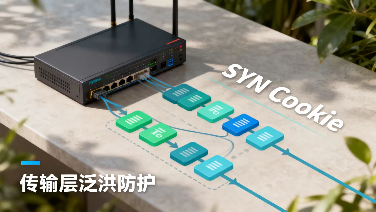 SYN Cookie在防护传输层泛洪时的生效逻辑 SYN Cookie在防护传输层泛洪时的生效逻辑