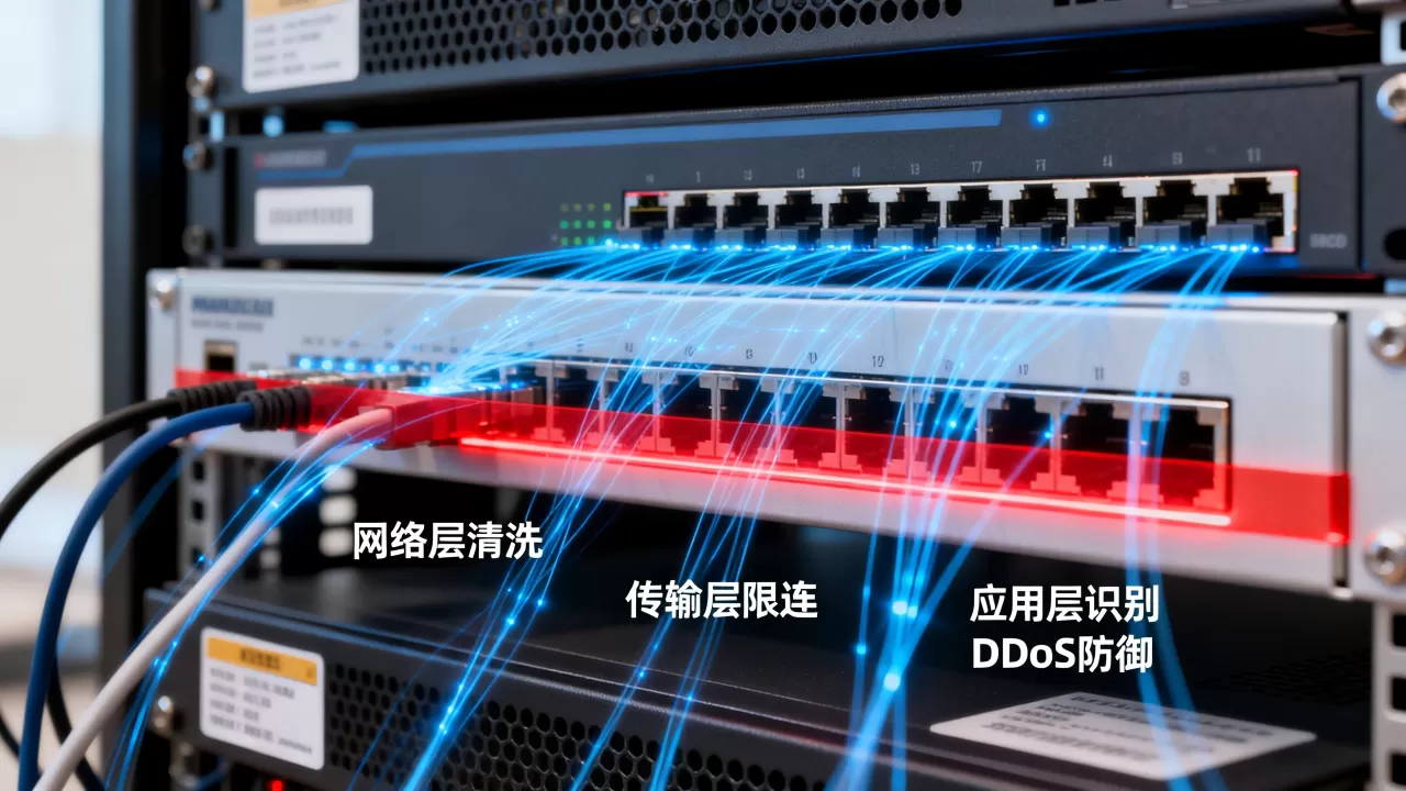 网络层清洗传输层限连应用层识别怎样配合,DDoS攻击怎么防御 网络层清洗传输层限连应用层识别怎样配合,DDoS攻击怎么防御