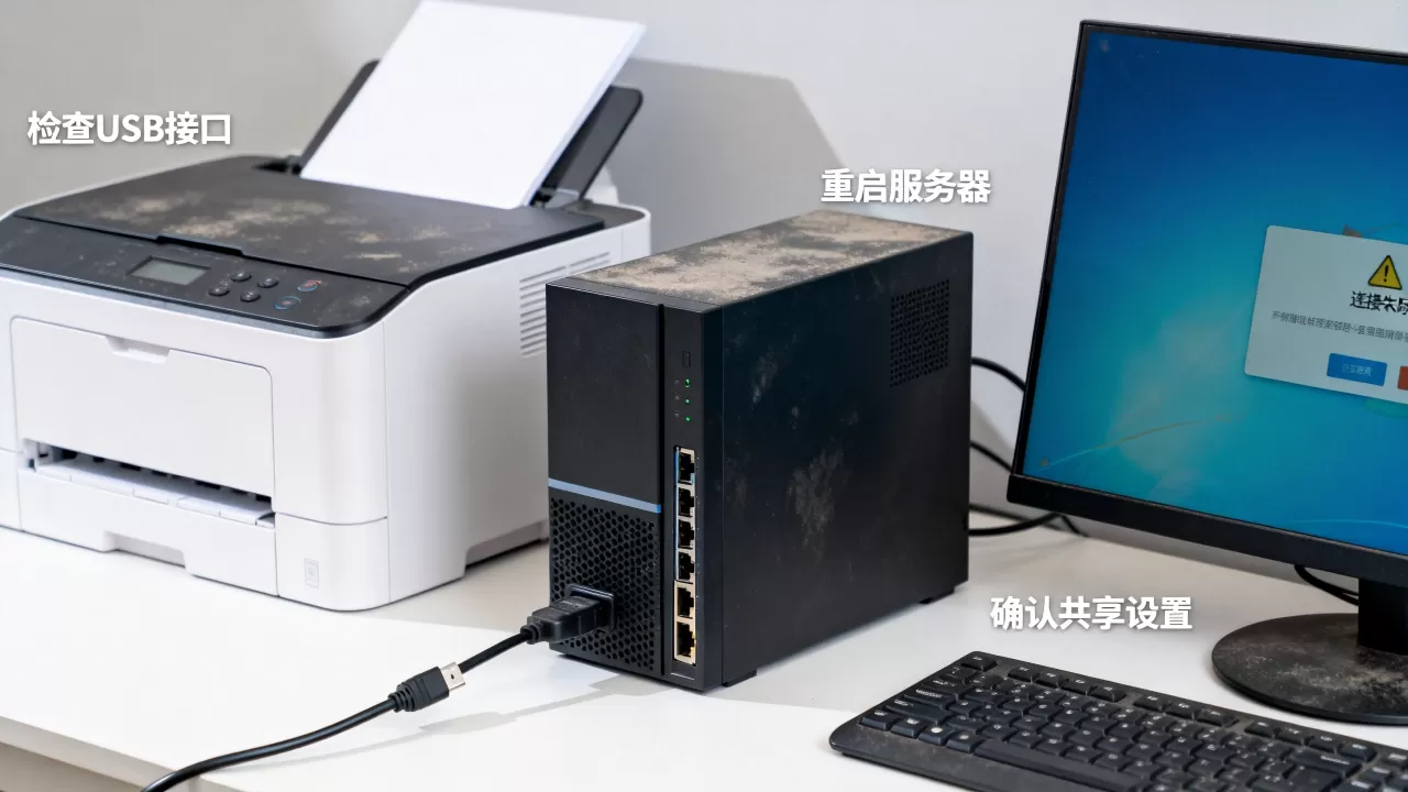 USB网络打印机服务器连接失败咋办,打印机共享连不上怎么办 USB网络打印机服务器连接失败咋办,打印机共享连不上怎么办