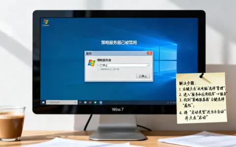 Win7策略服务器已被禁用如何解决，策略服务器无法启动怎么办