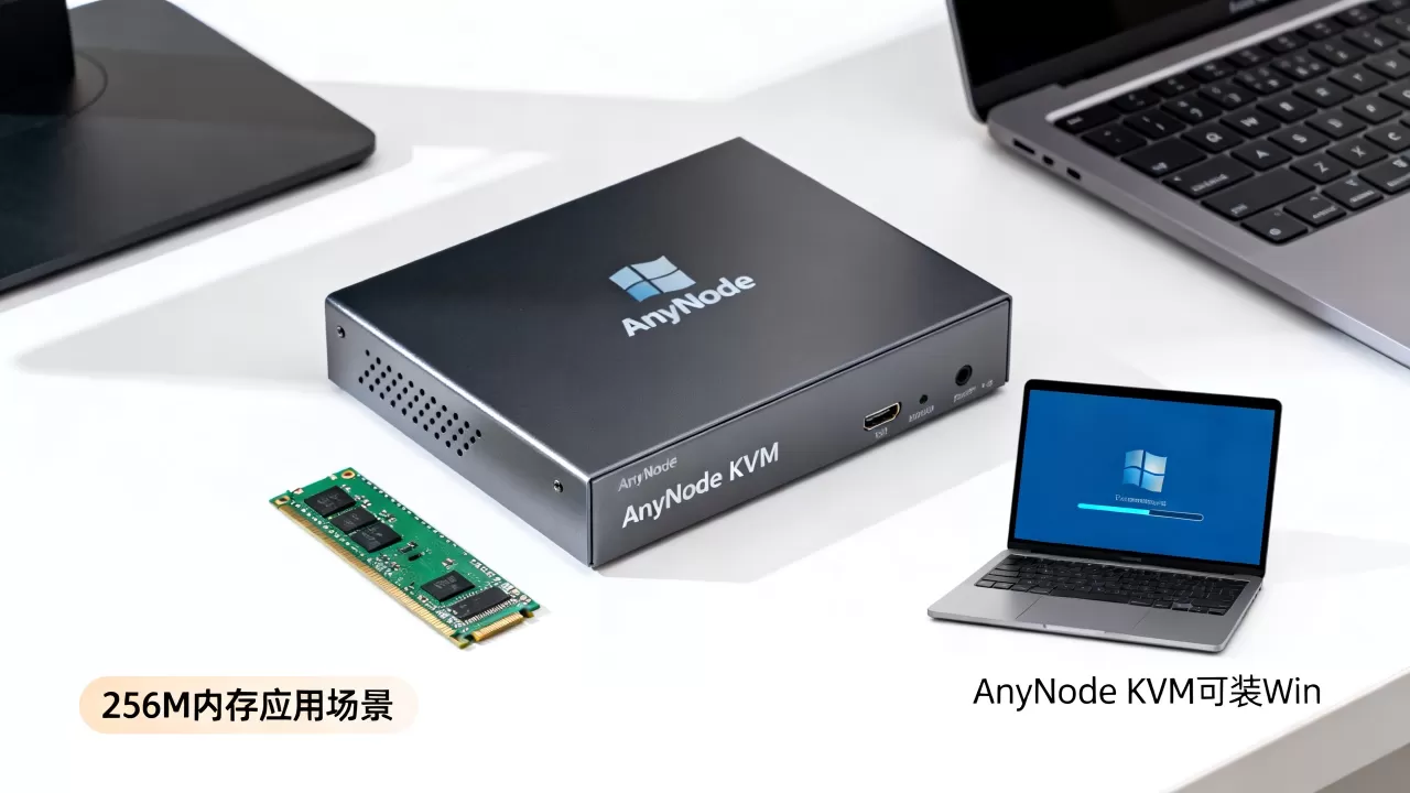 AnyNode低价KVM可装Win吗,256M内存能做什么 AnyNode低价KVM可装Win吗,256M内存能做什么