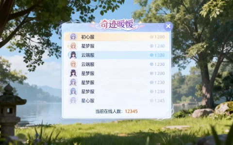 奇迹暖暖有哪些服务器，哪个区服玩家最多最活跃？