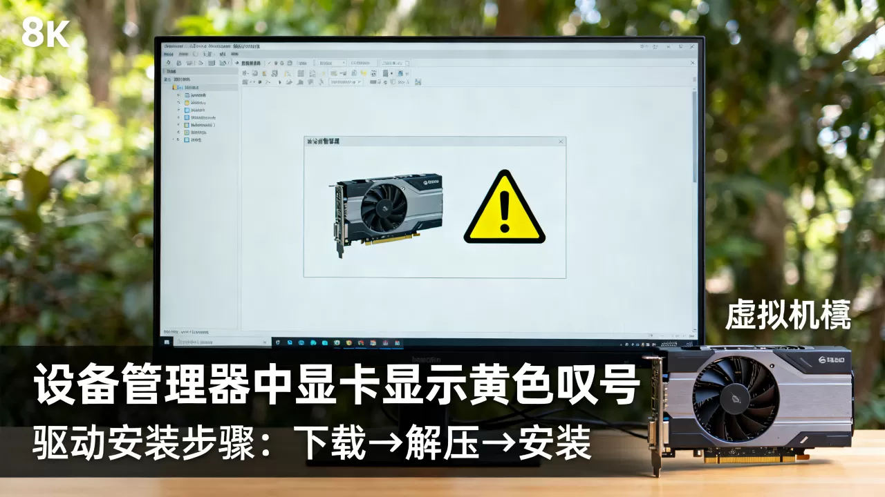 虚拟机显卡出现黄色叹号怎么解决,虚拟机显卡驱动怎么安装 虚拟机显卡出现黄色叹号怎么解决,虚拟机显卡驱动怎么安装