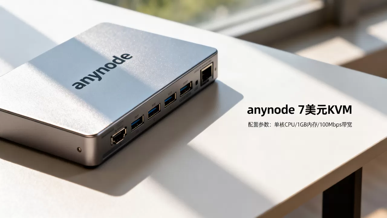 anynode 7美元KVM配置怎么样,值得买吗? anynode 7美元KVM配置怎么样,值得买吗?
